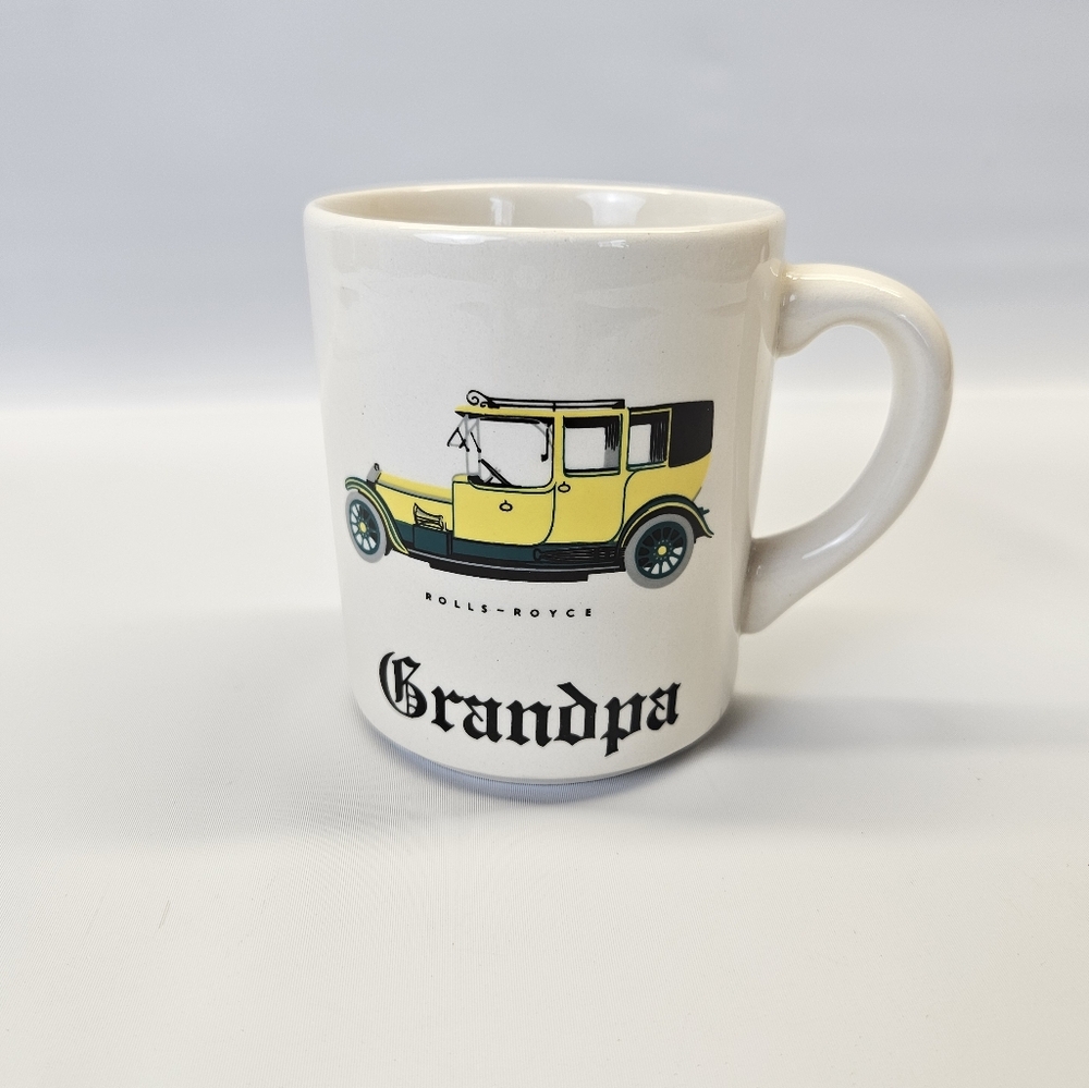 Vintage Mr Mug England Grandpa Rolls Royce Mug Cup
